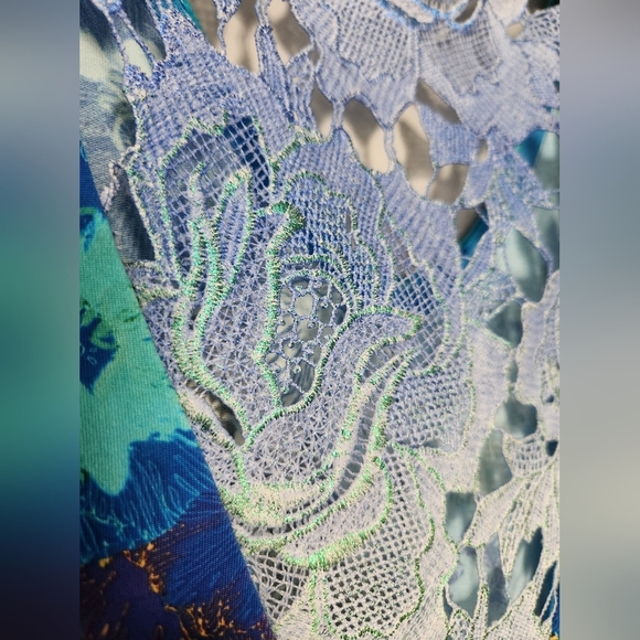 Save The Queen Floral Printed Italian Jumper Sz Small - Picture 5 of 10